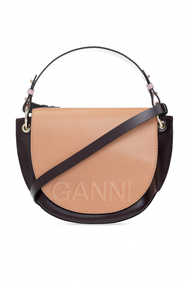 Ganni Celestin monogram tote Weiß