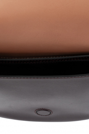 Ganni Silver Nappa Gaufre Leather Messenger Bag BT0635