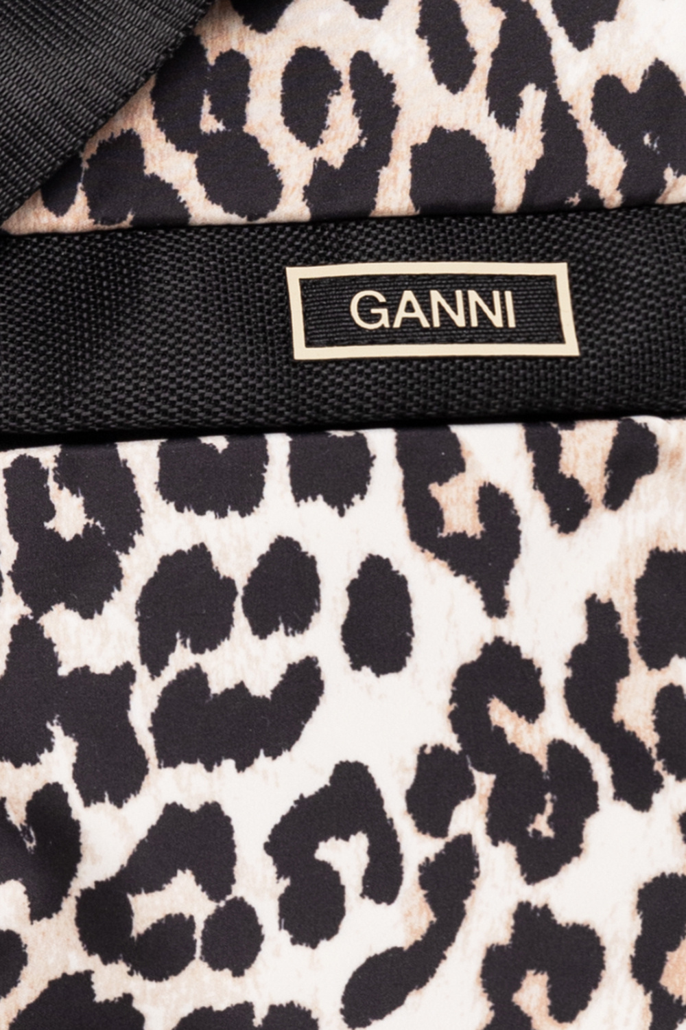 Ganni Shoulder bag with animal motif