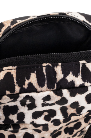 Ganni Handbag faux-leather with animal motif