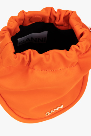 Ganni Shoulder offcuts bag with logo