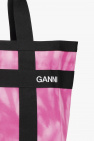 Ganni Patterned shopper Red bag