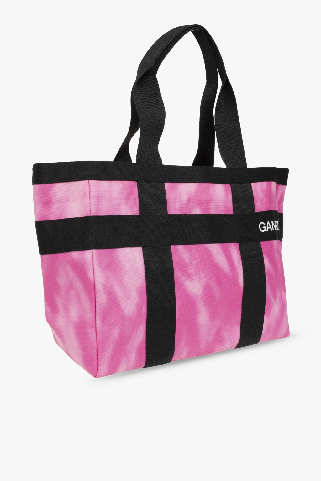 Ganni Patterned shopper over bag