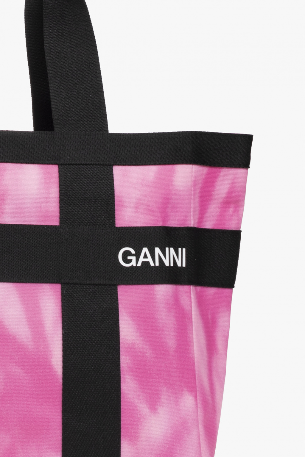 Ganni Patterned shopper bag