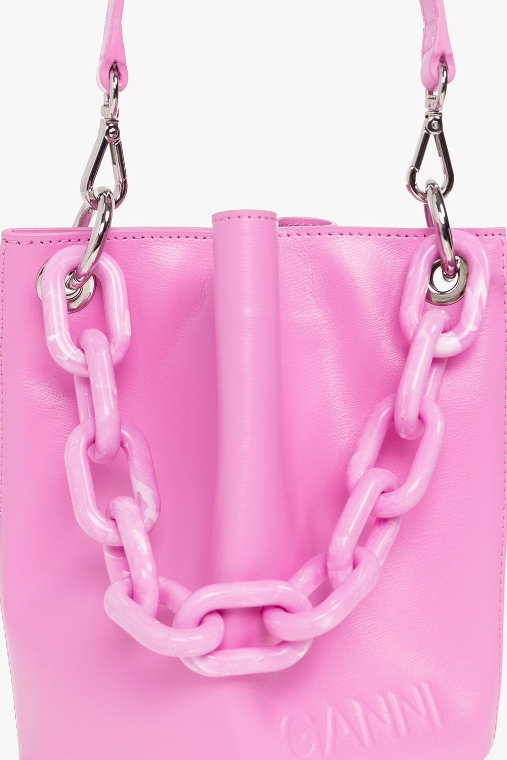 Ganni ‘Diamond’ bucket shoulder bag