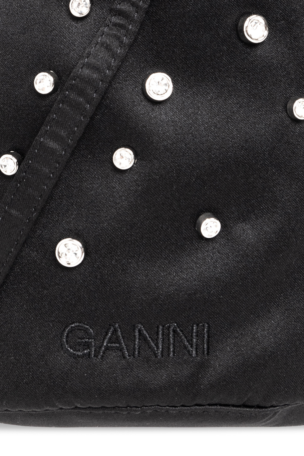 Ganni Satin shoulder bag