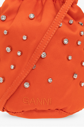 Ganni Satin shoulder Icon bag