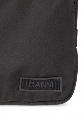 Ganni Shoulder messenger bag with logo