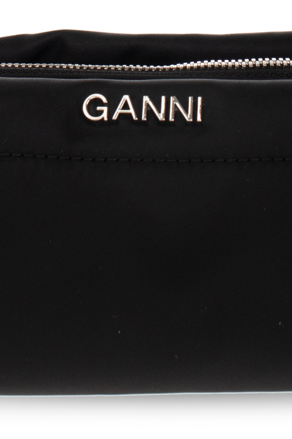 Ganni Shoulder Python bag with logo