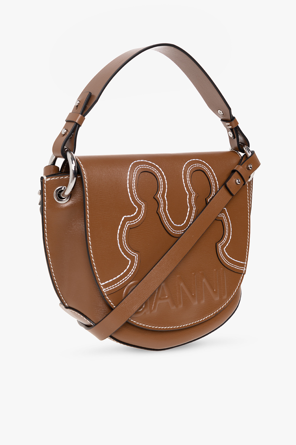 Ganni ‘Banner Western’ shoulder bag