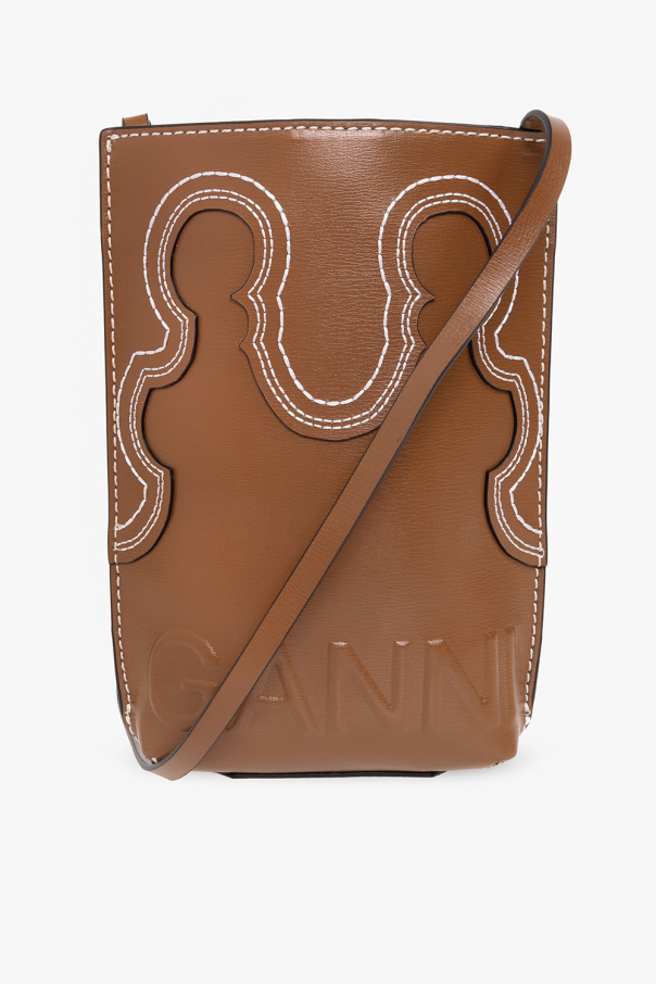 Ganni ‘Banner Western’ shoulder Light bag