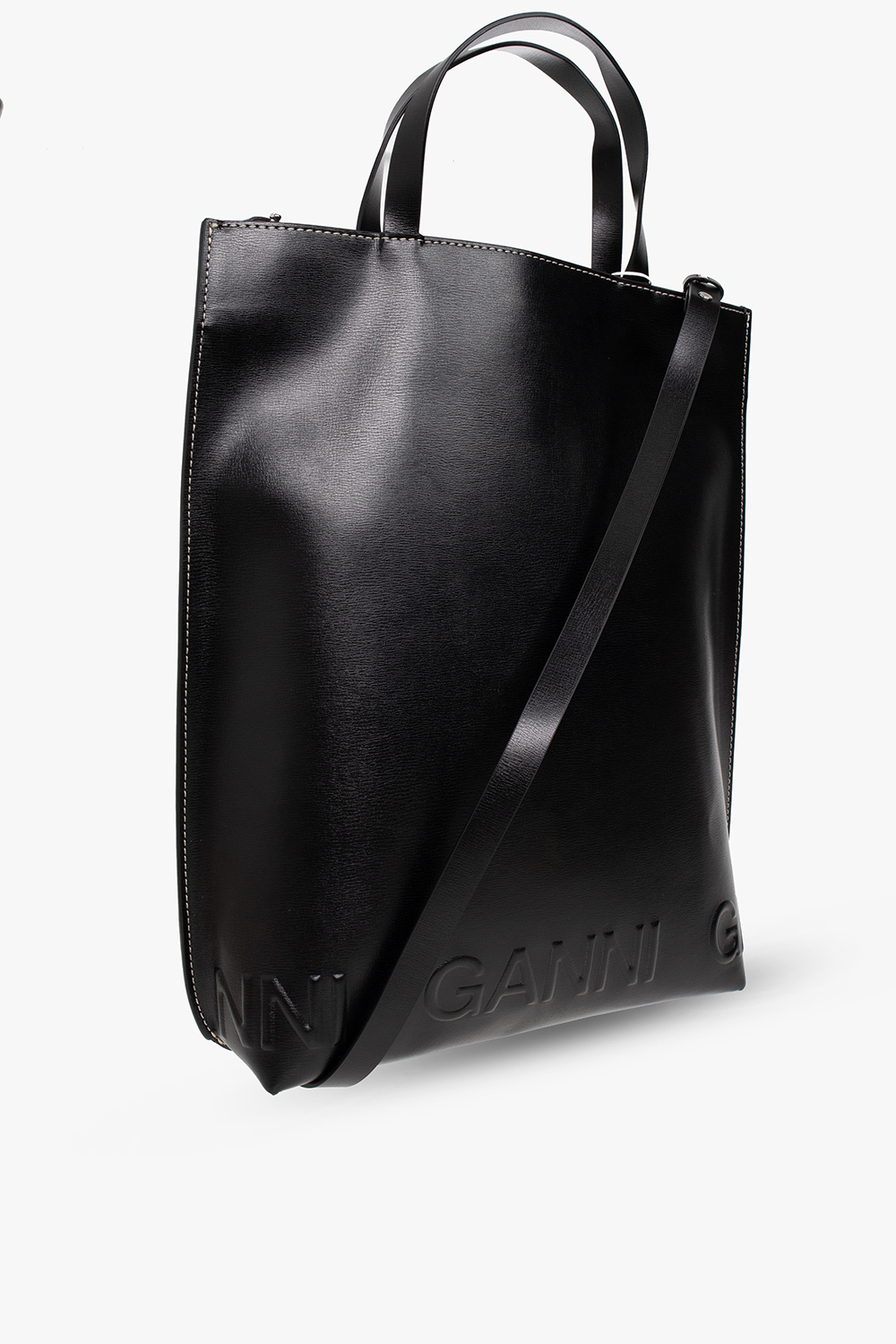 Ganni Leather shopper that bag