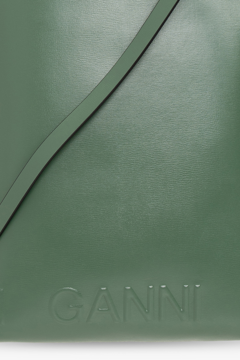 Ganni Leather shopper camera bag