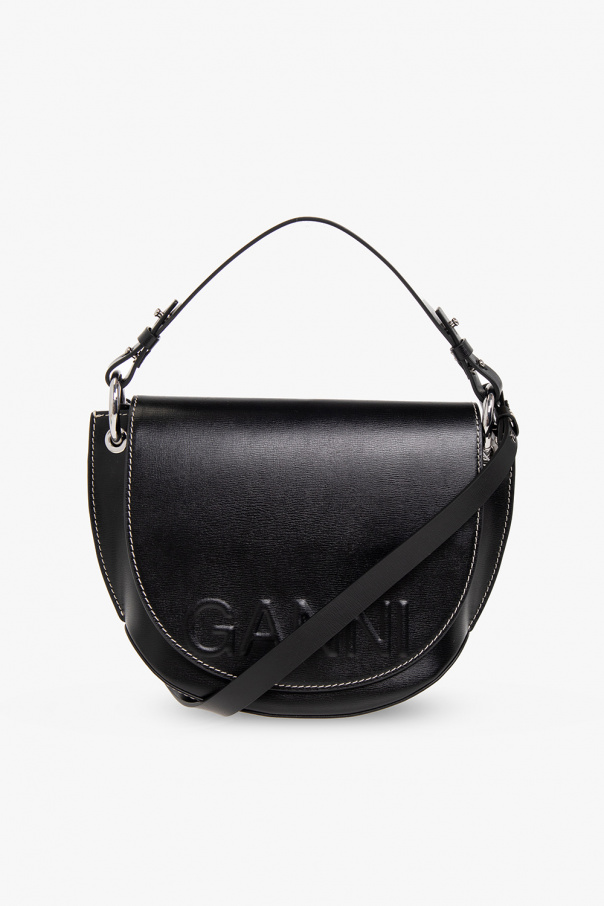 Ganni Balenciaga Black Small Mag Basket Top Handle Bag