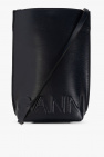 lace embellished top-handle bag