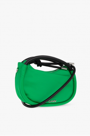 Ganni Coccinelle top-zip leather clutch-bag