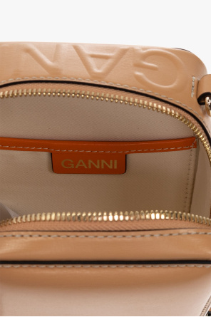 Ganni Black Baroque-print Belt Bag