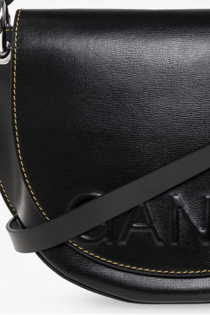 Ganni branded belt bag nike bag black black smoke grey