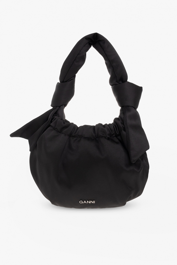 Ganni Shoulder faux bag with logo