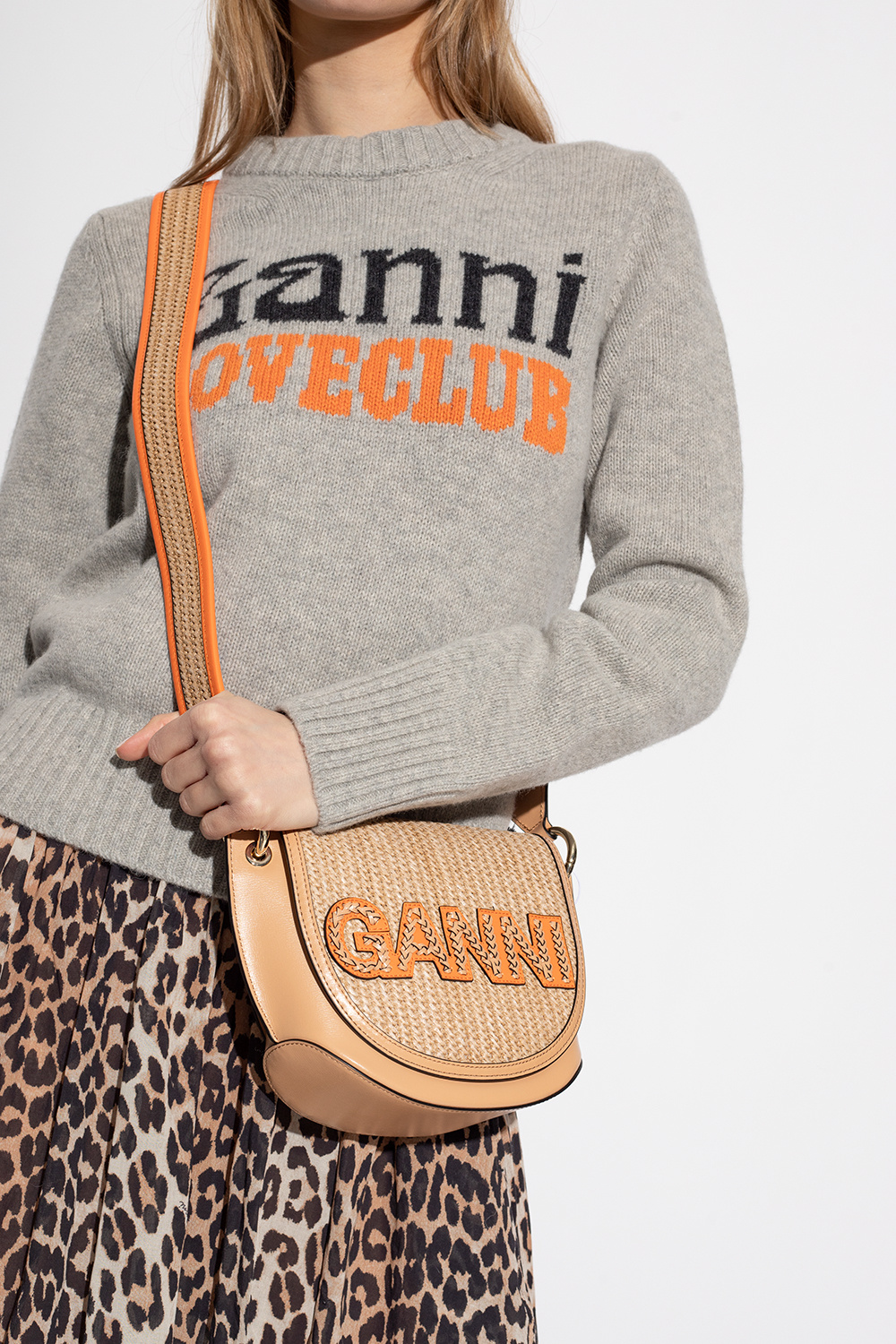 Ganni Gancini-detail tote bag