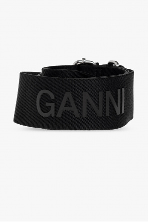 Ganni Black Buffalo Leather Silverado Bag