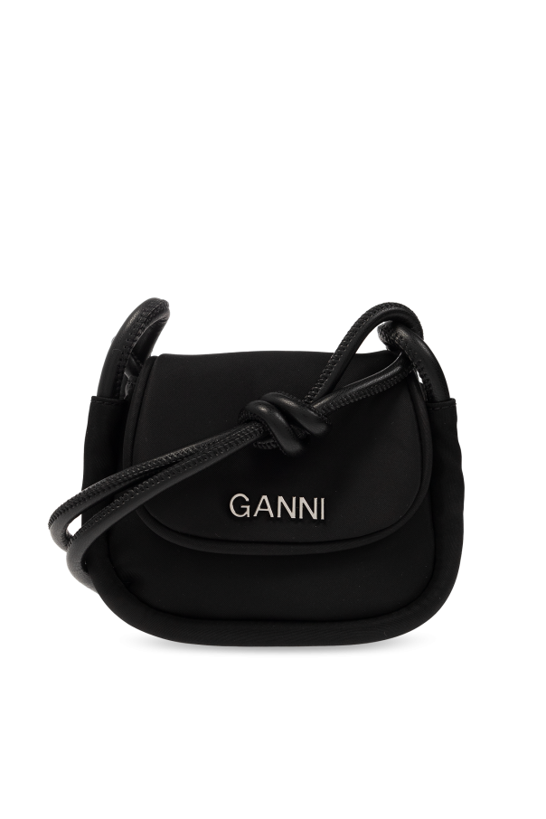 Ganni Shoulder bag baroque with logo