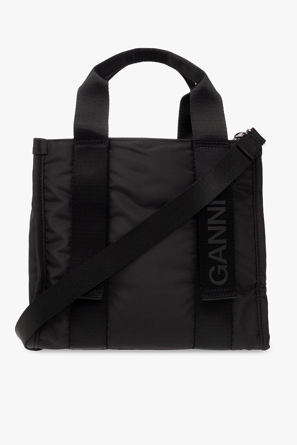 Ganni Shoulder bag rolltop with logo