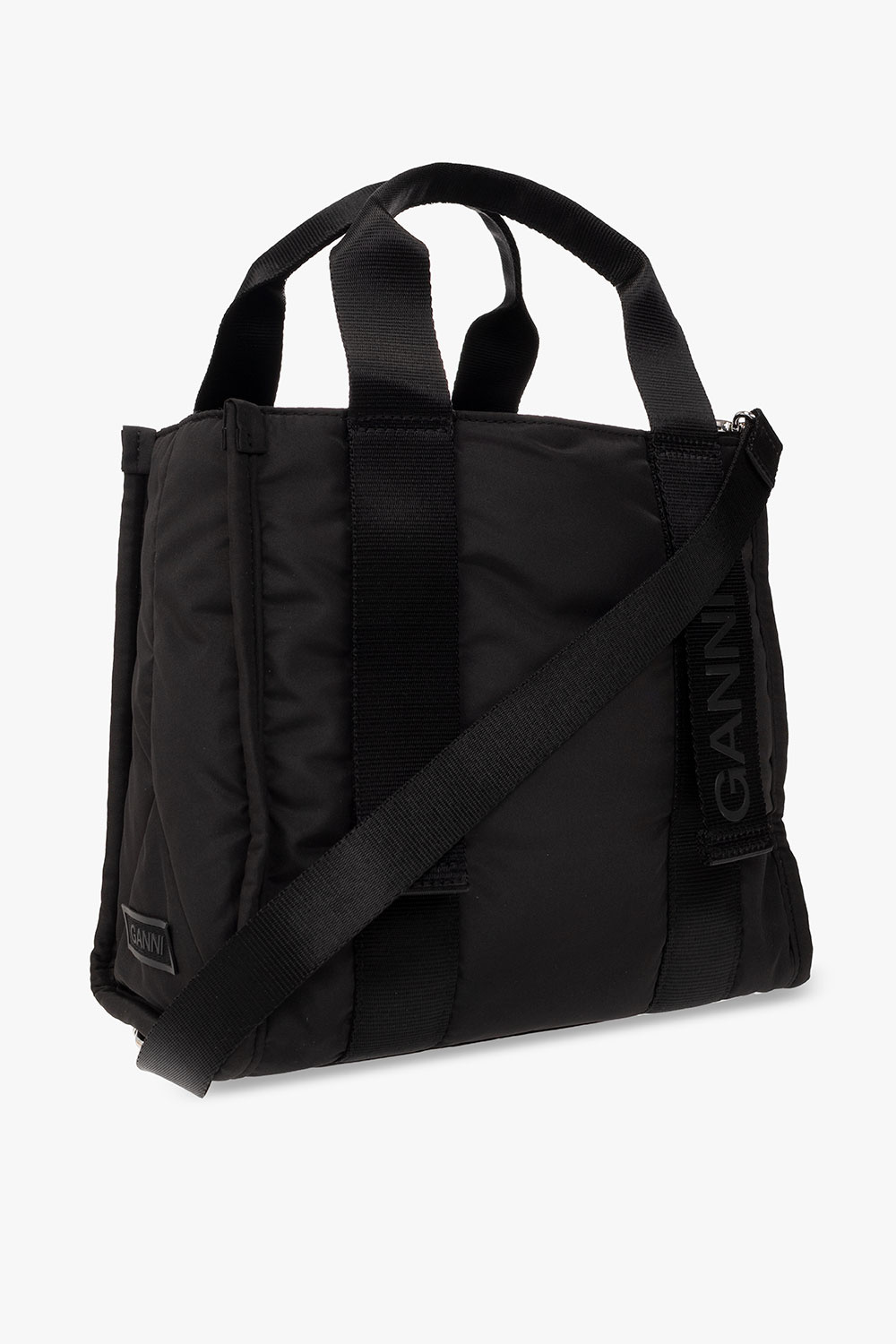 Ganni Shoulder bag rolltop with logo