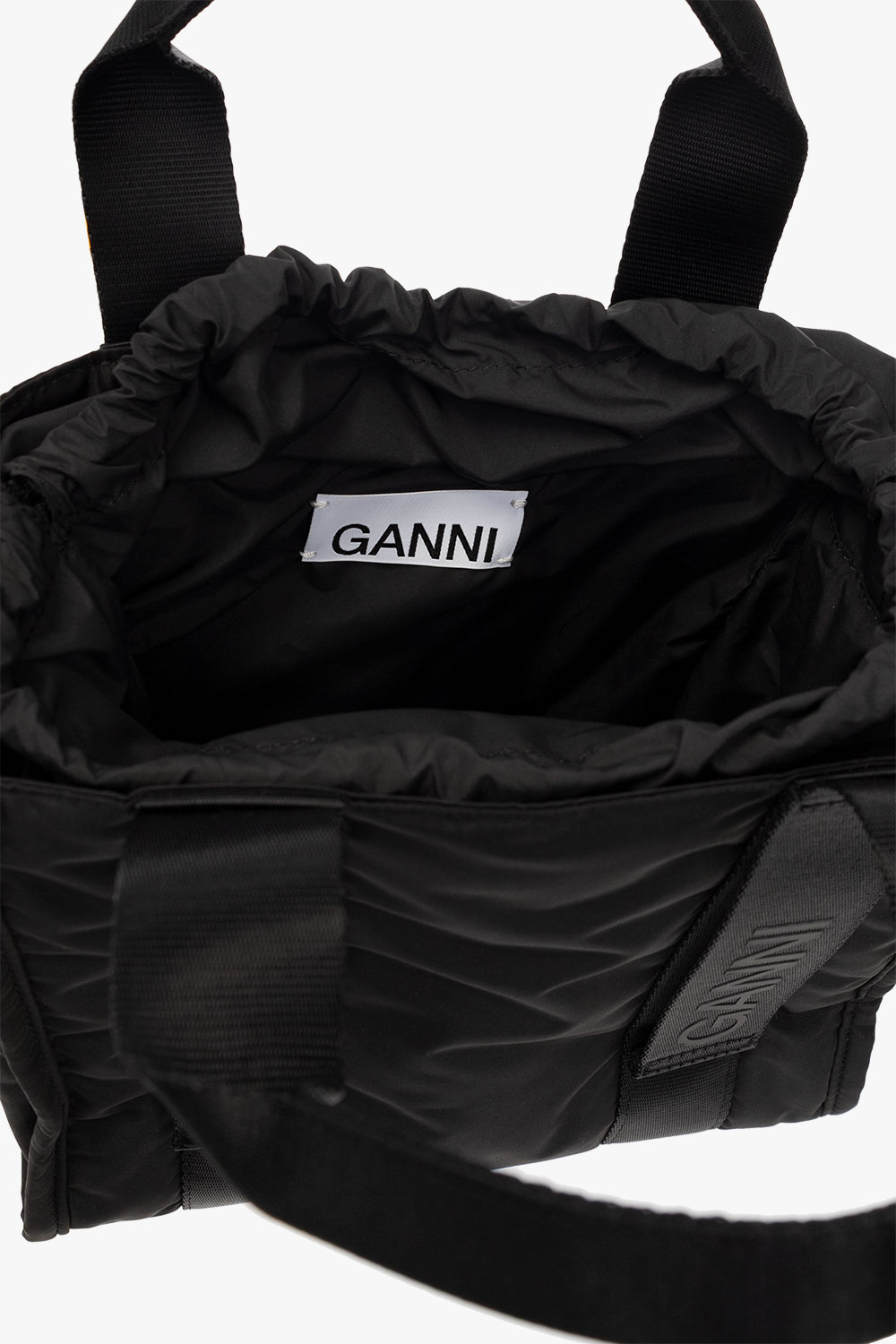 Ganni Shoulder bag rolltop with logo