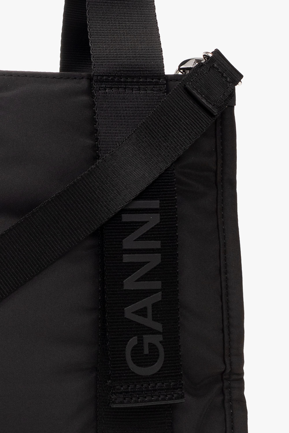 Ganni Shoulder bag rolltop with logo