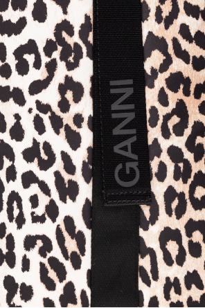 Ganni Shopper bag with animal motif