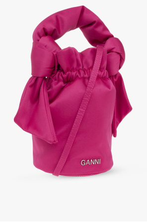 Ganni Satin shoulder again bag