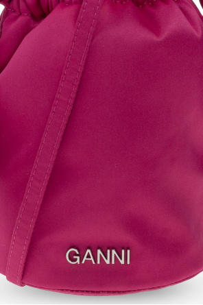 Ganni Satin shoulder again bag