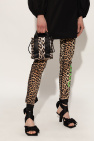 Ganni Shoulder bag with leopard print