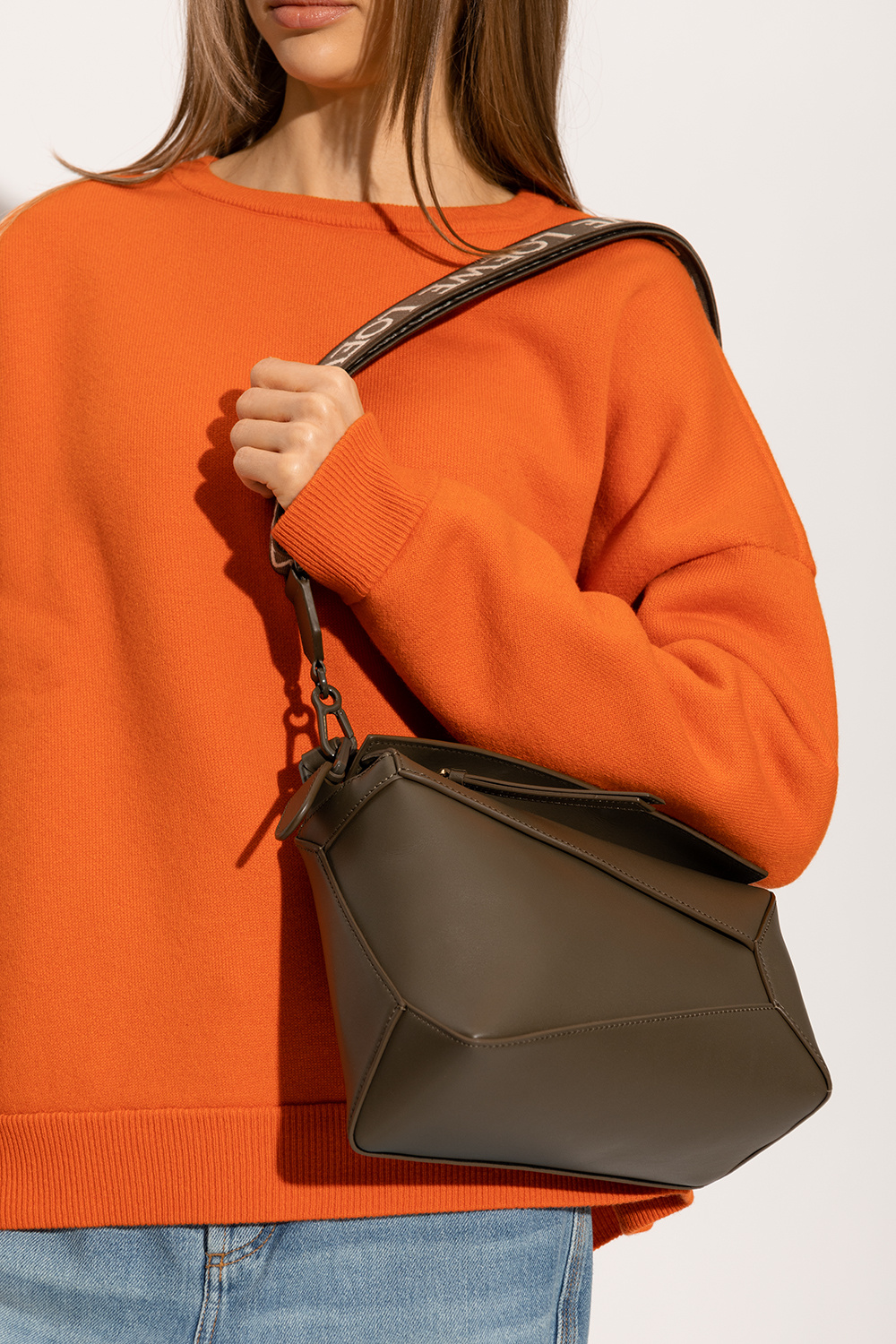 Loewe 'puzzle Small' Shoulder Bag in Brown