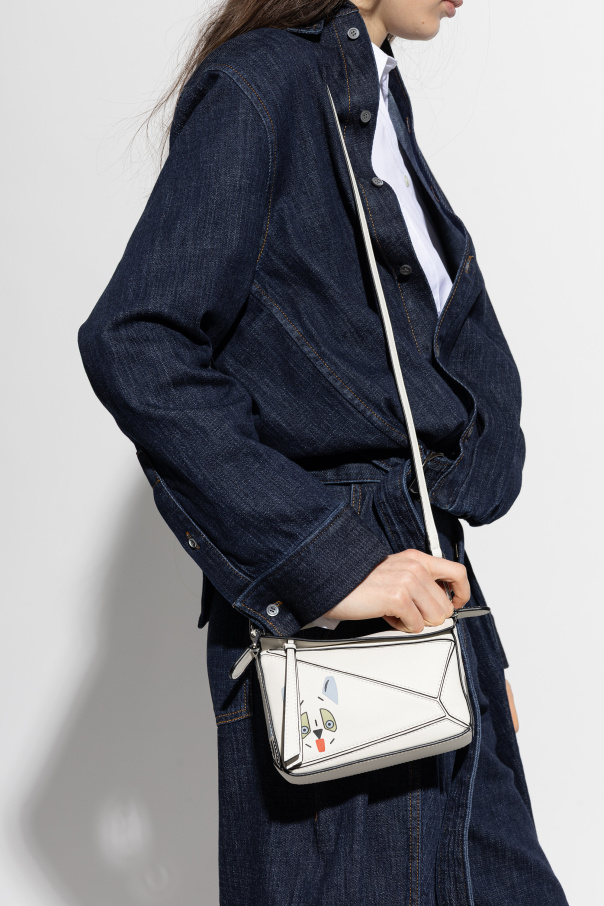 Loewe ‘Puzzle Futurist Cat Mini’ hand bag