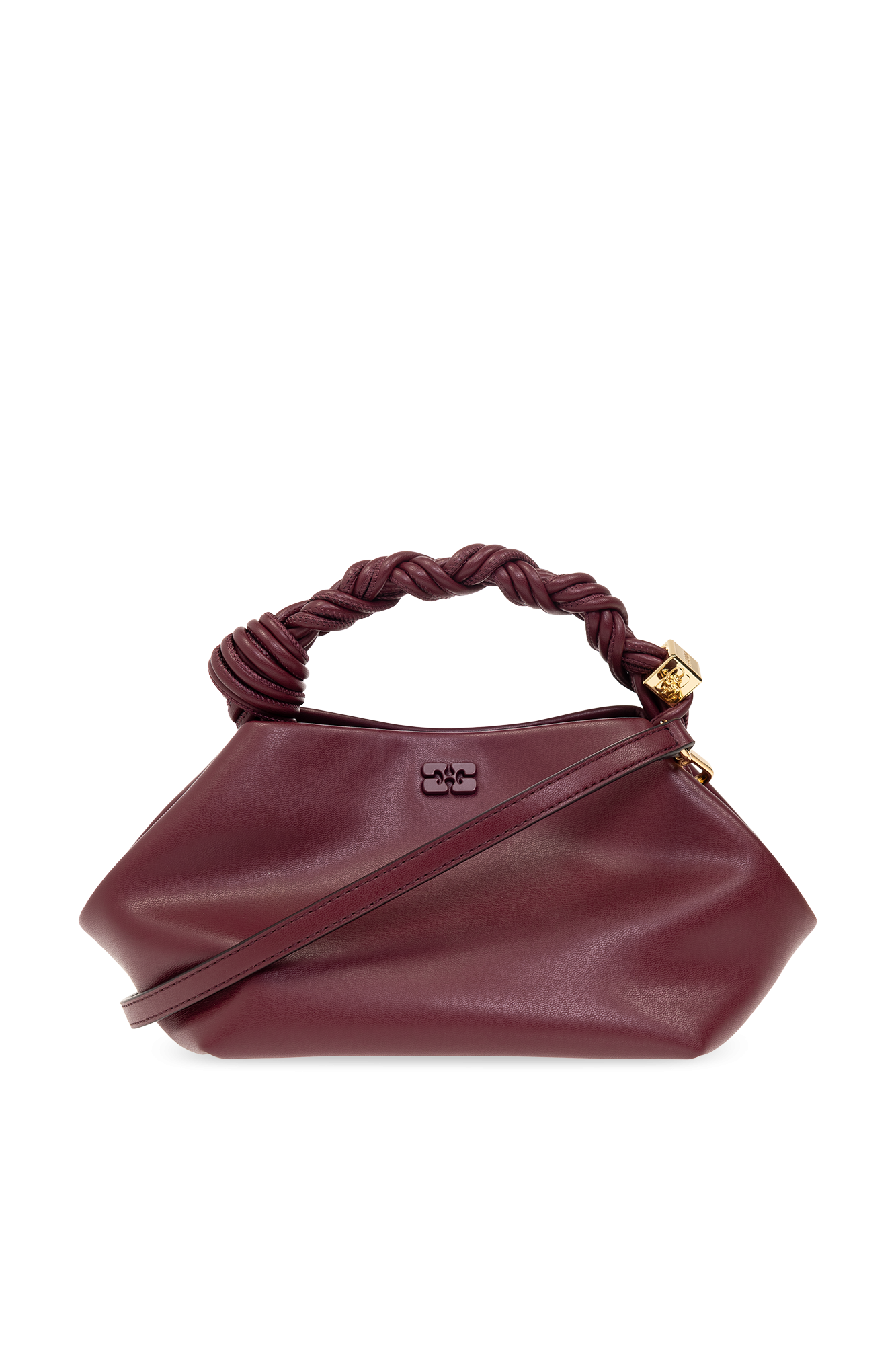 Ganni Bou Bag Mini Shoulder Bag In Burgundy