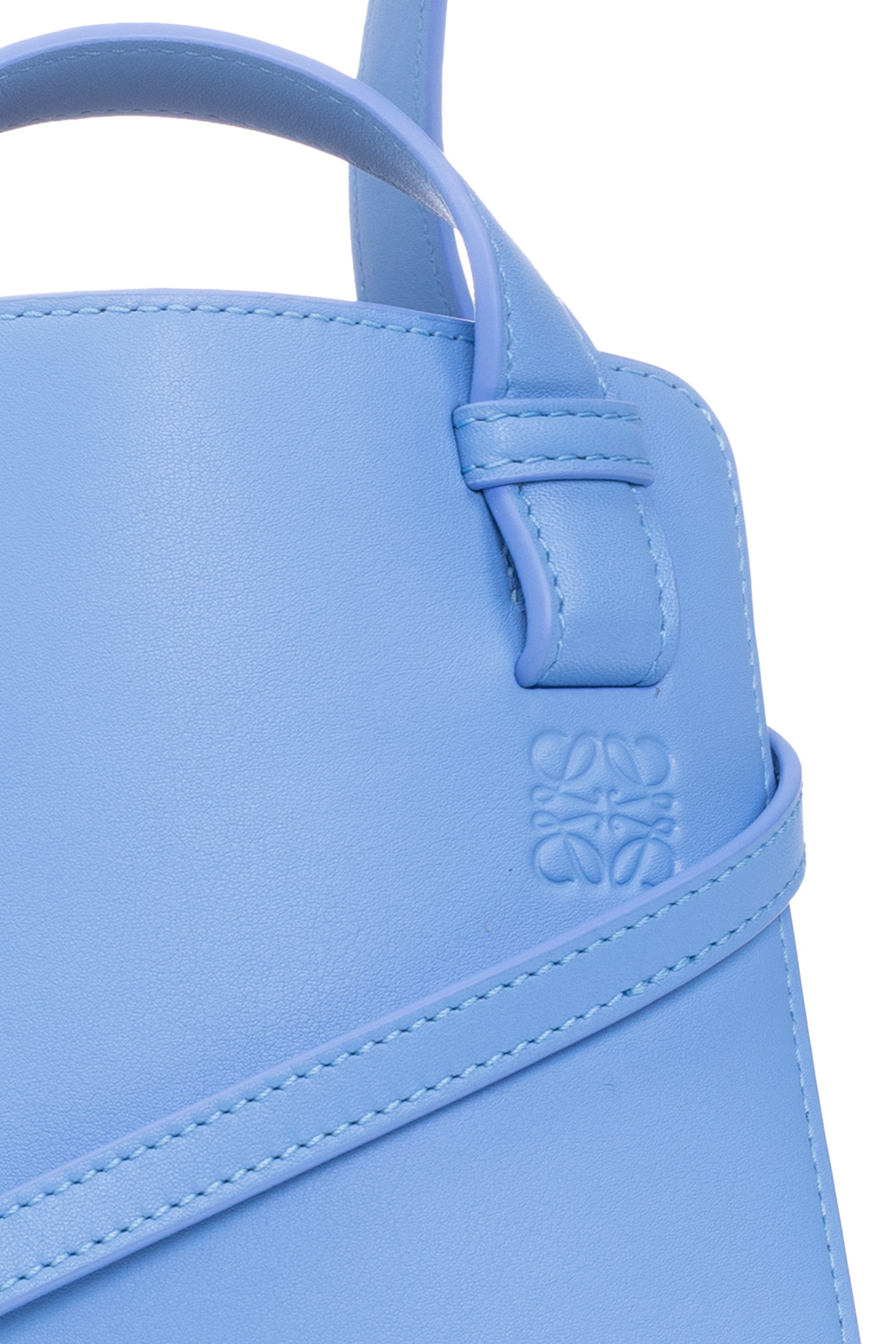 Paulas Ibiza Jacquard Shoulder Strap in Blue - Loewe