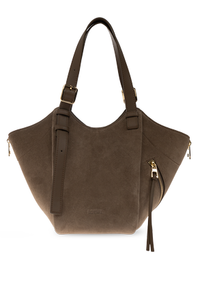 ‘Hammock Flip M’ suede bag