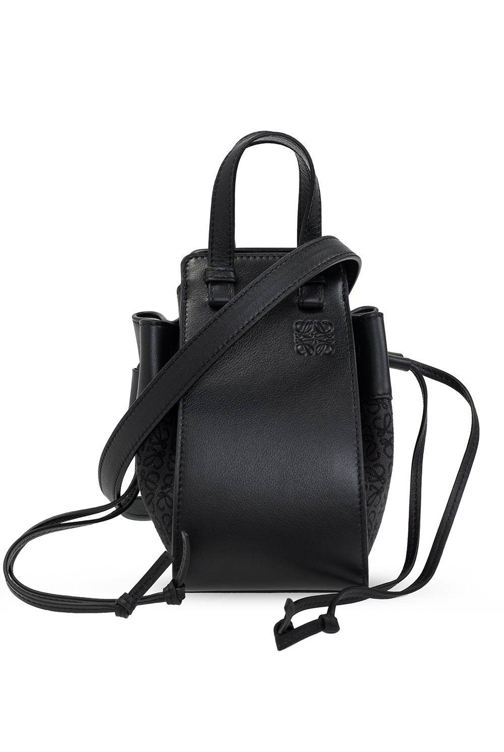 Loewe Hammock Mini Leather Cross-body Bag in Black