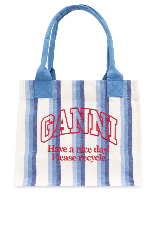 Shopper bag with logo od Ganni