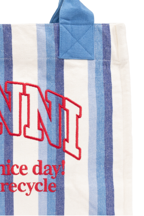 Ganni Shopper bag with logo