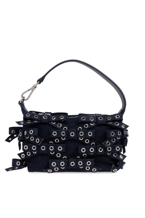 Handbag with appliqués