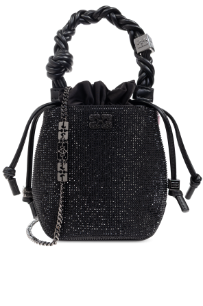 Handbag with shimmering appliqués