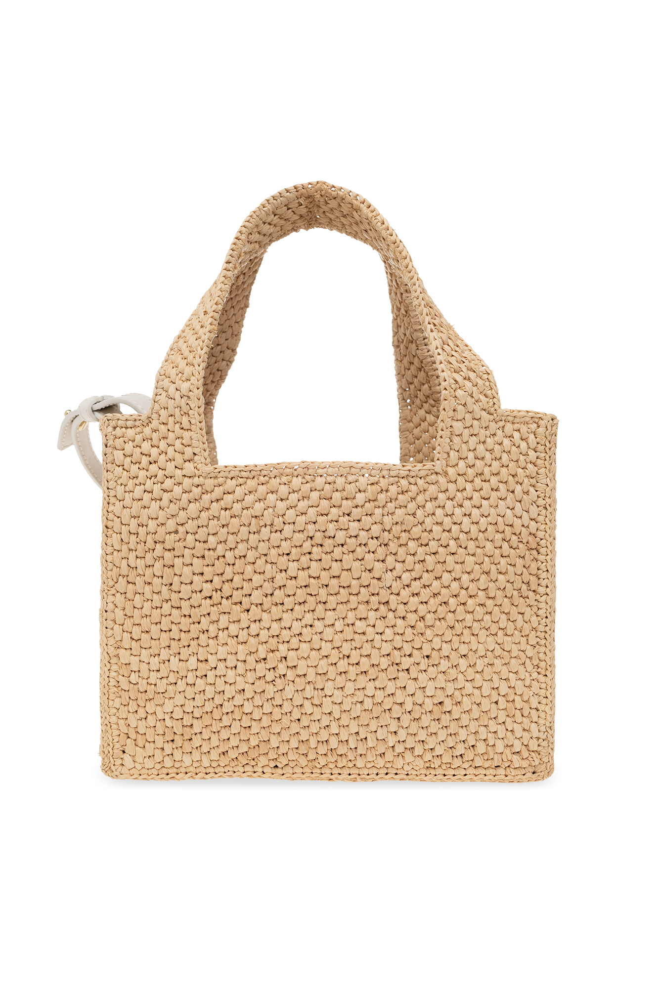 Maruja Mallo mini LOEWE Font Tote in raffia Natural - LOEWE