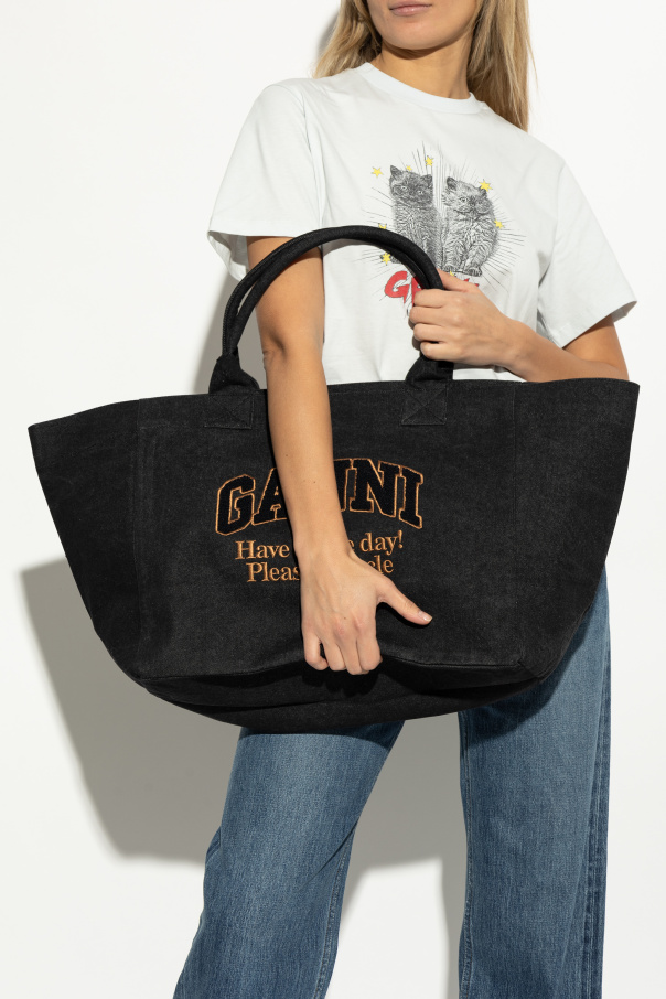 Ganni Denim shopper bag