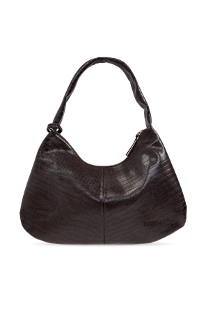 Ganni Schultertasche im „Hobo“-Stil