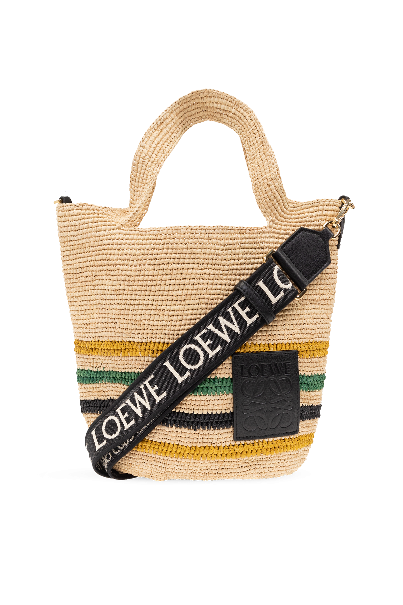 + Paula's Ibiza Logo-Embroidered Raffia Tote Bag