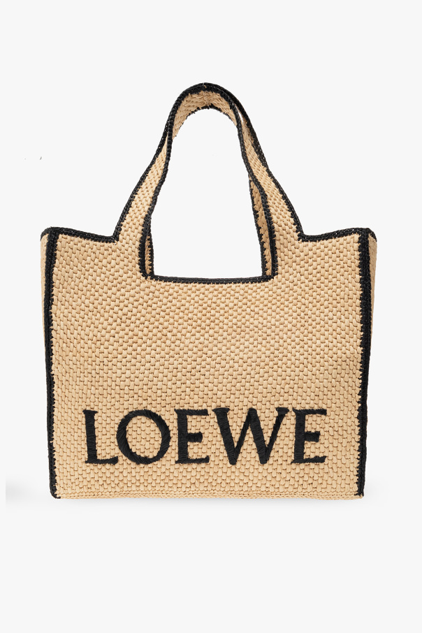 Loewe Loewe Loewe Square Basket Small Rainbow Bag in Black