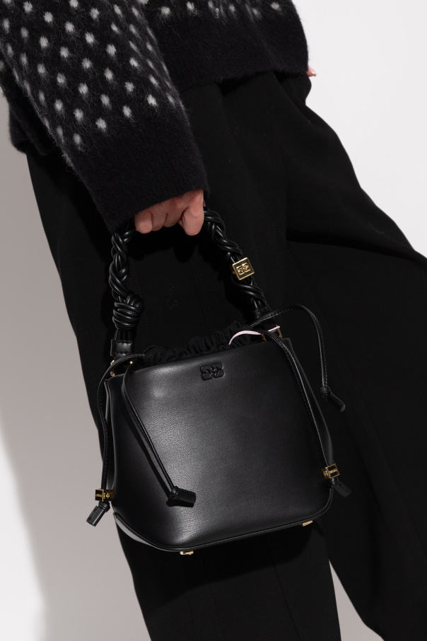 Ganni Bolso de mano de piel ecológica